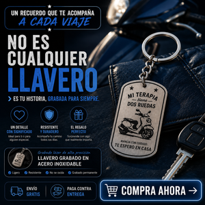 Llavero – Mi Terapia, Dos Ruedas
